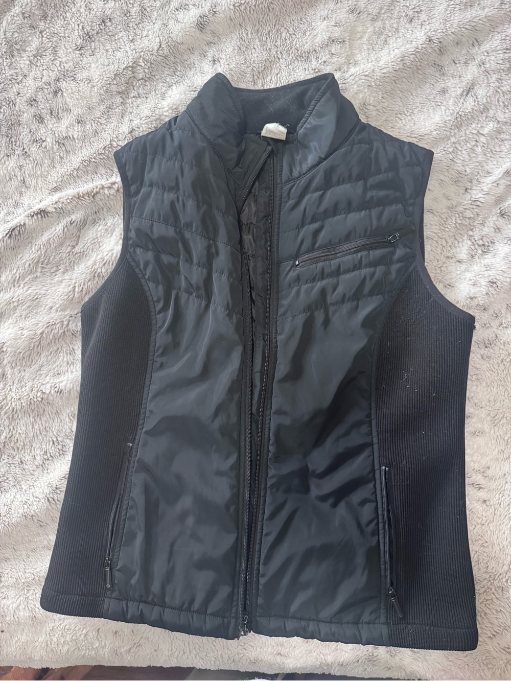 Cruel Girl Black Quilted Sleeveless Vest